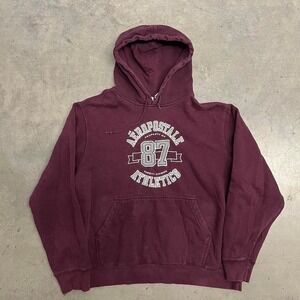 Y2K boxy all embroirded Aeropostale‎ hoodie